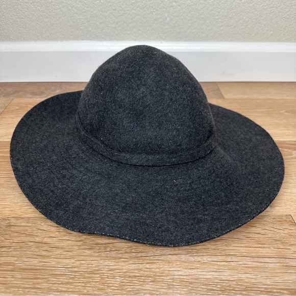 Scala Pronto 100% Wool Dark Gray Wide Brim Women's Hat - Picture 4 of 10